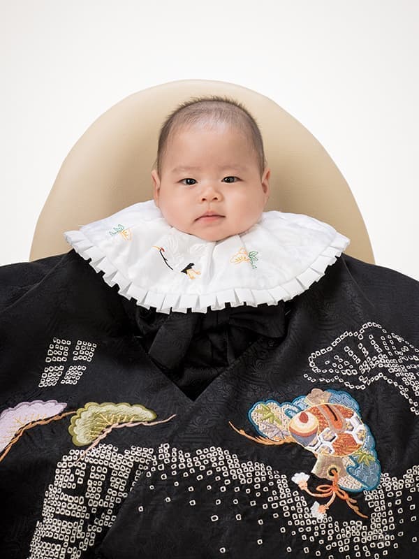 お宮参り家族写真